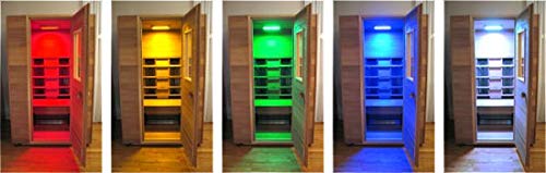 RF berühren Fernbedienung Sauna LED Farblicht, Sauna LED-Chromtherapie-Licht | Saunafarblicht Deckenmontage | LED-Beleuchtung mit Farbwechsel - 4