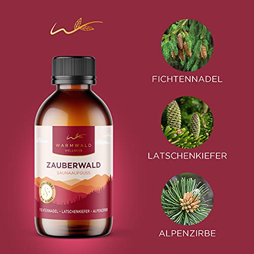 Saunaaufguss – Sauna Aufgussmittel mit natürlichen ätherischen Ölen – Saunaöl – Saunaduft – Fichtennadel – Latschenkiefer – Zirbe - 2