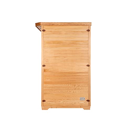 Home Deluxe – Infrarotkabine – Redsun M – Vollspektrumstrahler – Holz: Hemlocktanne – Maße: 120 x 105 x 190 cm – inkl. vielen Extras und komplettem Zubehör | Infrarotsauna für 2 Personen, Infrarot - 4