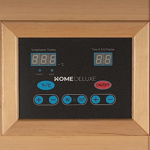 Home Deluxe – Infrarotkabine – Redsun M – Vollspektrumstrahler – Holz: Hemlocktanne – Maße: 120 x 105 x 190 cm – inkl. vielen Extras und komplettem Zubehör | Infrarotsauna für 2 Personen, Infrarot - 6