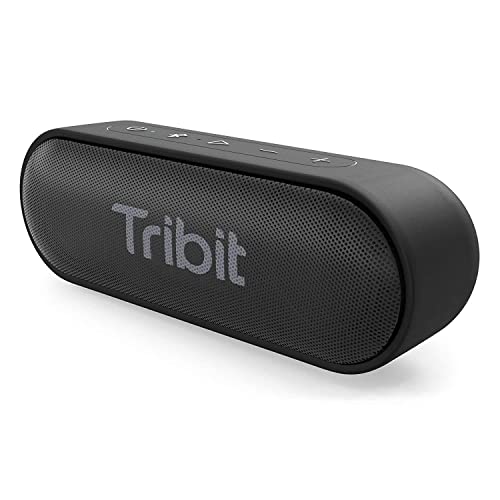 Bluetooth Lautsprecher Tribit XSound Go [Upgraded] 16W Lautsprecher tragbar Wireless mit lautem Bass, IPX7 wasserdicht, Type C, Wireless Stereo-Kopplung, 30 Meter Bluetooth Reichweite, 24 Stunden