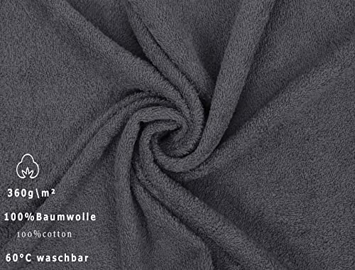 Betz 2 Stück Saunatücher Saunatuch Saunahandtuch Set Palermo 100% Baumwolle Frottier XXL Badetuch Strandtuch Größe 80 x 200 cm Farbe anthrazit - 3