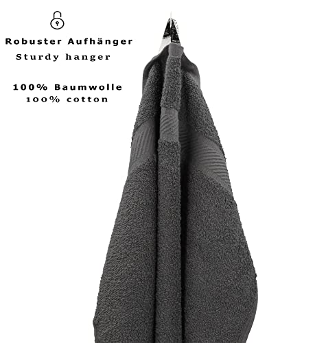 Betz 2 Stück Saunatücher Saunatuch Saunahandtuch Set Palermo 100% Baumwolle Frottier XXL Badetuch Strandtuch Größe 80 x 200 cm Farbe anthrazit - 4