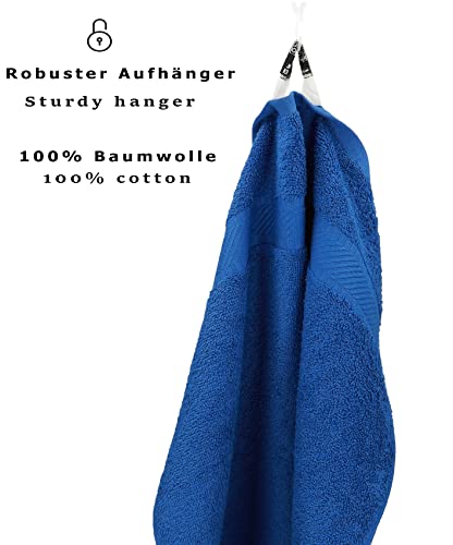 Betz 2 Stück Saunatücher Saunatuch Saunahandtuch Set Palermo 100% Baumwolle Frottier XXL Badetuch Strandtuch Größe 80 x 200 cm Farbe blau - 4