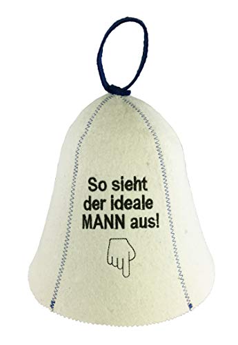 GMMH® Saunahut Saunakappe Filzkappe 100% Baumwolle Sauna (SS20-19) - 2