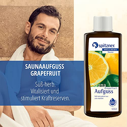 Spitzner Saunaaufguss Grapefruit süß-herb 190 ml – Wellness Sauna Aufguss Konzentrat mit frischem Grapefruit Saunaduft, Vitalisierend, naturreines Saunaöl - 2