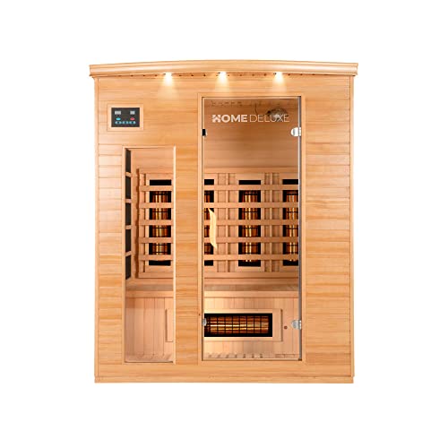 Home Deluxe – Infrarotkabine Gobi L – Vollspektrumstrahler Holz: Hemlocktanne Maße: 153 x 110 x 190 cm Infrarotsauna für 2-3 Personen - 2