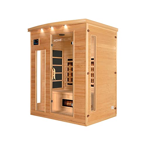 Home Deluxe – Infrarotkabine Gobi L – Vollspektrumstrahler Holz: Hemlocktanne Maße: 153 x 110 x 190 cm Infrarotsauna für 2-3 Personen - 2