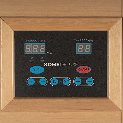 Home Deluxe – Infrarotkabine Gobi L – Vollspektrumstrahler Holz: Hemlocktanne Maße: 153 x 110 x 190 cm Infrarotsauna für 2-3 Personen - 3