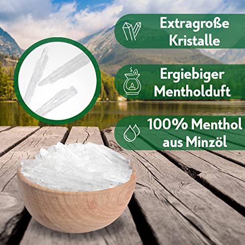 CozyNature Mentholkristalle 100g Menthol Kristalle 100% naturreines Minzöl - 4