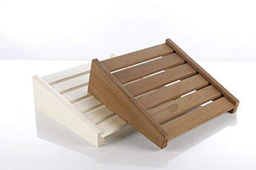 Eliga Kopfstütze oder Fußstütze aus Holz - Natur verleimt für die Sauna