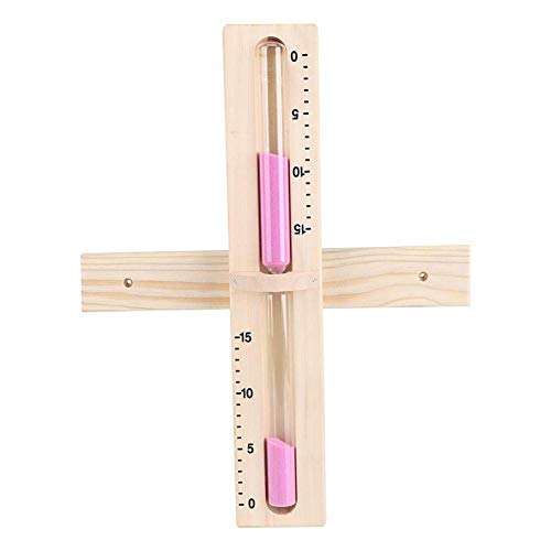 Infrarotkabine Thermometer Sauna Sanduhr Set Holz Eieruhr drehbar 15 Minuten Min 
