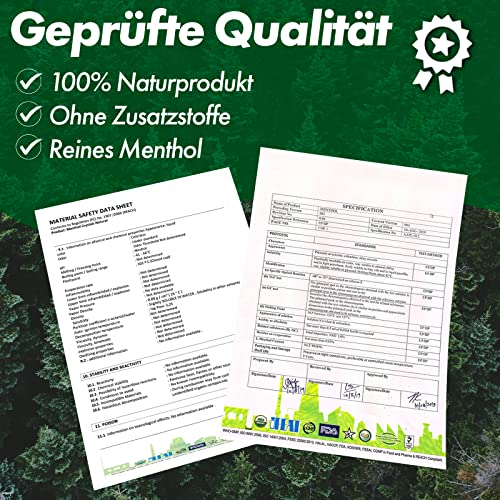 NORDHOLZ® Mentholkristalle [100gr] für Sauna in Premium Qualität aus 100% Minzöl - 5
