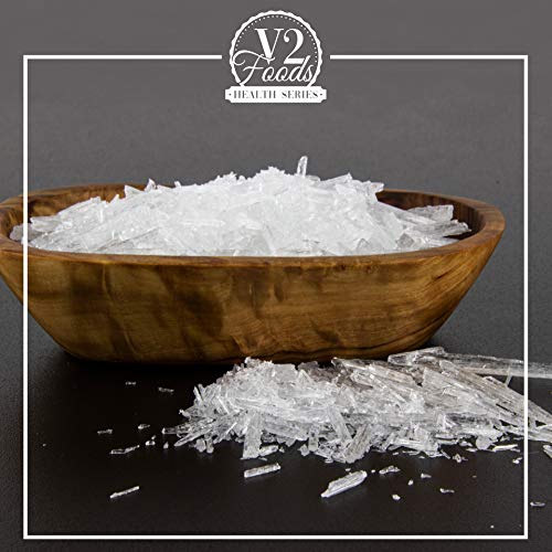 V2 FOODS Mentholkristalle im praktischem Eimer – Sauna Kristalle für Aufguss 100% reines Minzöl 500 Gramm - 3