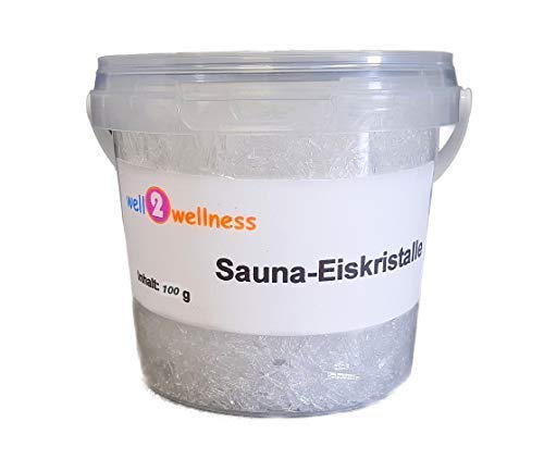 Sauna - Eiskristalle/Mentholkristalle im 100g Henkel-Eimer - aus 100% reinem Minzöl