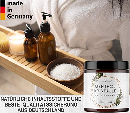 Mentholkristalle 100g von Nordic Pure Kristalle aus Menthol für Saunaaufgüsse 100% natürliche Inhaltsstoffe - 4
