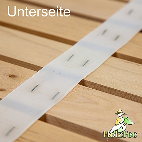 HolzFee Holz Vorleger Holzmatte Rollmatte ERLENHOLZ 100 x 60 cm - 3