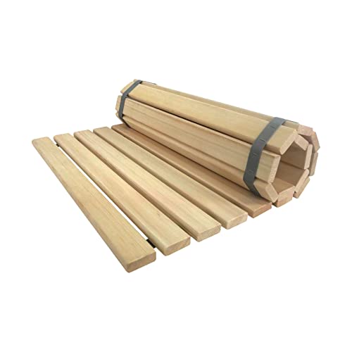SudoreWell® Sauna Rollrost Holzmatte Bodenrost Espe