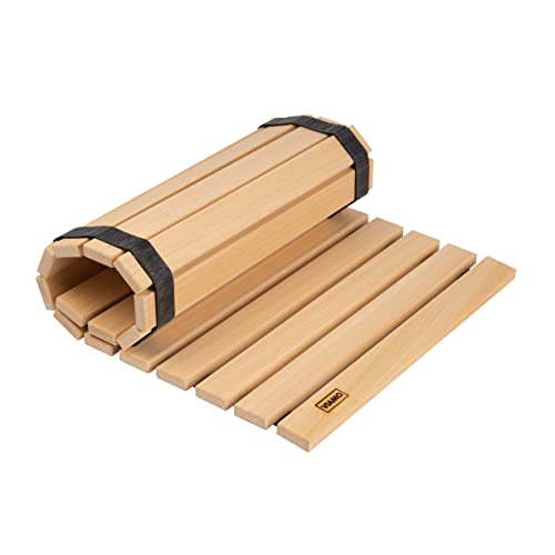 VIAMO® Sauna Bodenrost Rollrost Fussmatte aus Abachiholz 79,5 x 39,5 cm - 4