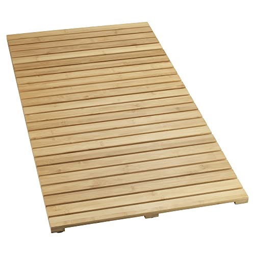 Bambus Dusch- und Saunarost für Innen- und Außenbereich, rutschhemmend (100 x 50 cm)
