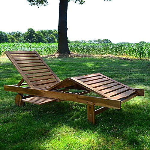 Hecht Sonnen-Liege Resort A Lounger Gartenliege aus Akazienholz - 3