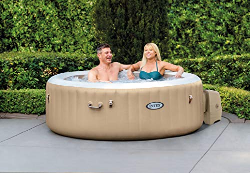 Intex Whirlpool Pure SPA Bubble Massage – Ø 196 cm x 71 cm, für 4 Personen, Fassungsvermögen 795 l, beige, 28426 - 2