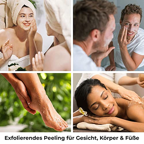 Körperpeeling Salt Body Scrub Peeling Gesicht Peeling Körper Coconut mit Vanilla 500g - 3