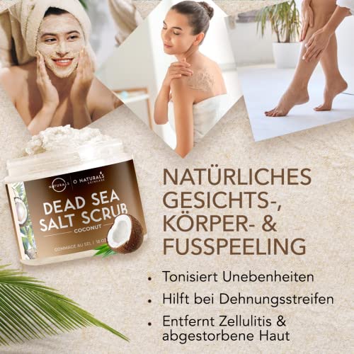 Körperpeeling Salt Body Scrub Peeling Gesicht Peeling Körper Coconut mit Vanilla 500g - 15