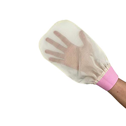 Feel Fine Peeling-Handschuhe und Handschuhe aus 100% natürlicher Seide Set für Gesicht und Körper, türkischer Hammam-Badehandschuh - 3