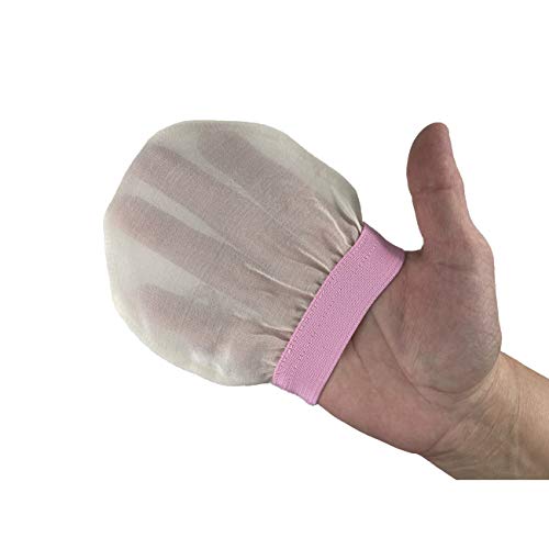 Feel Fine Peeling-Handschuhe und Handschuhe aus 100% natürlicher Seide Set für Gesicht und Körper, türkischer Hammam-Badehandschuh - 4