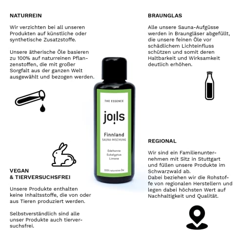 JOILS Kennenlern-Set I Saunaaufguss, naturrein, 3x 50ml, 100% naturreines Öl für Ihre Sauna - 2