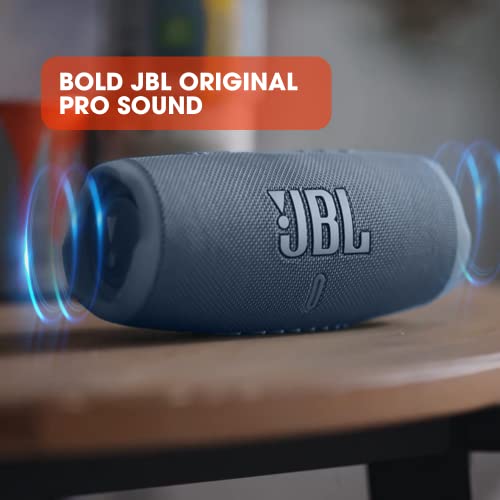 JBL Charge 5 Bluetooth-Lautsprecher in Petrol-Blau – Wasserfeste, portable Boombox mit integrierter Powerbank und Stereo Sound - 3