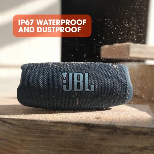 JBL Charge 5 Bluetooth-Lautsprecher in Petrol-Blau – Wasserfeste, portable Boombox mit integrierter Powerbank und Stereo Sound - 6