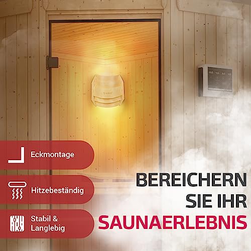 SULENO – Sauna Leuchte BELLA ECK, Saunalampe, Saunaleuchte aus Holz - 2