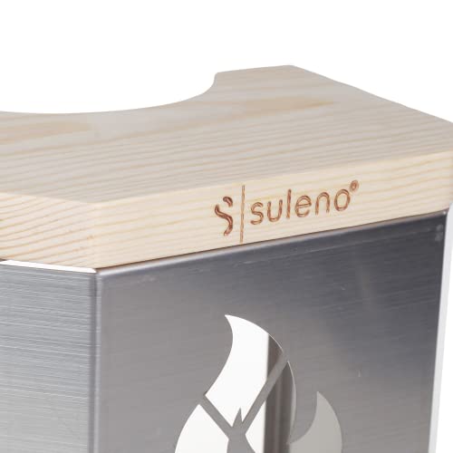 SULENO – Sauna Leuchte KJELL, Saunalampe, Saunaleuchte, Saunazubehör, modern, hitzebeständig, Sauna Blendschirm mit Fassung (Silber, ohne Anschlusskabel) - 3