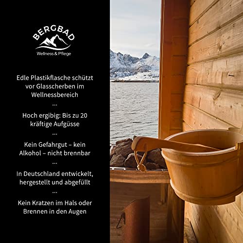 BERGBAD Saunaaufguss Eisminze 250ml, wohltuendes, erfrischendes Sauna-Aufgussmittel ohne Alkohol - 3