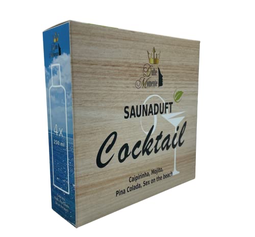 Cocktailduft 4 x 250ml Saunaaufguss Konzentrat – Caipirinha, Mojito, Pina Colada, Sex on the Beach - 2