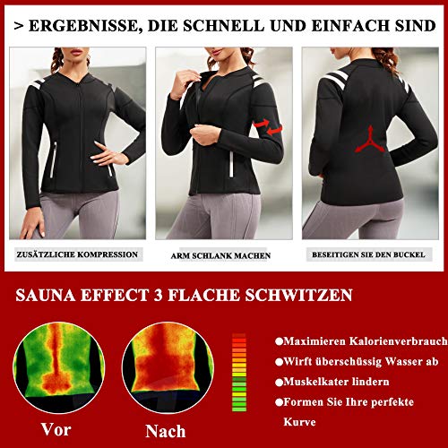 Bingrong Damen Sauna Effekt Anzug Taille Waist Trainer Fitness