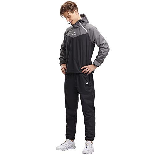 HOTSUIT Schwitzanzug Herren Trainingsanzug Sportanzug Fitness Schwitzanzug Trainingshose – Nano-Silver V2.0 - 4