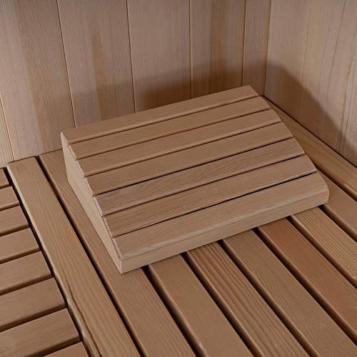 Home Deluxe – Traditionelle Sauna – Skyline XL Big – Maße: 200 x 200 x 210 cm – für 2-6 Personen, Hemlocktanne, inkl. Ofen, Saunazubehör I Dampfsauna Aufgusssauna Finnische Sauna - 6