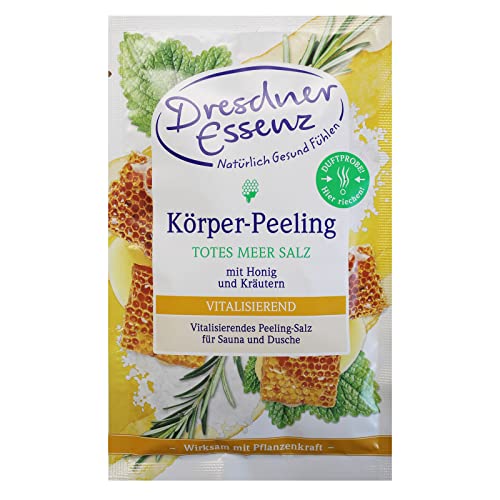 2er Pack Dresdner Essenz Körper-Peeling Totes Meer Salz Honig Kräuter 2 x 50 g Hautpeeling - 2