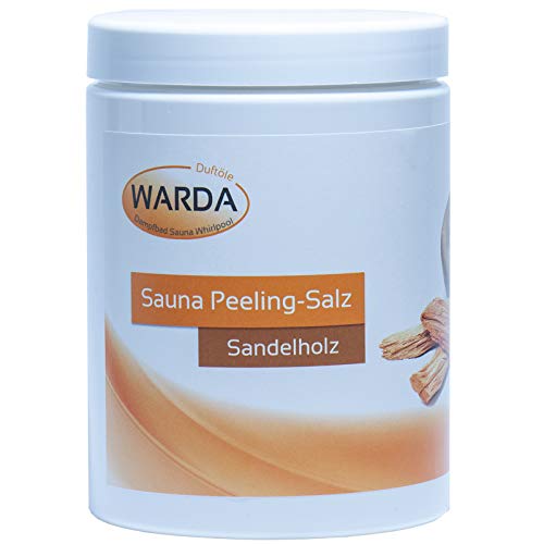 Peelingsalz, Saunasalz 1 Kilo, Sandelholz, dazu Rekosan ® Kristallsalz für die Salzmühle 100g