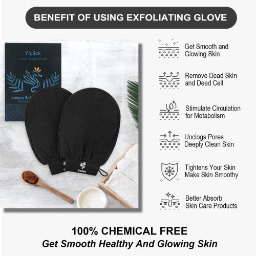 Koreanische Peeling-Handschuhe – 2 Stück, Peelinghandschuh für Bad – Peeling Handschuh Körperpeeling - 2