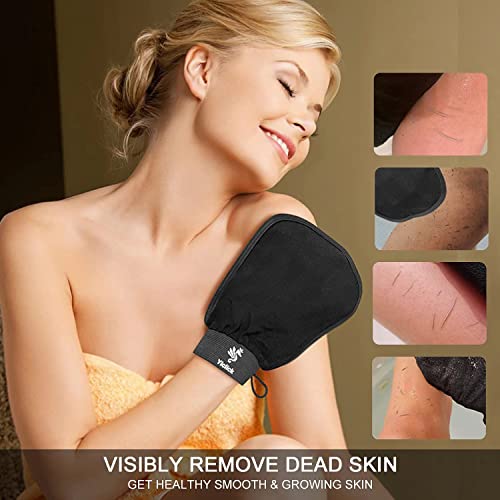 Koreanische Peeling-Handschuhe – 2 Stück, Peelinghandschuh für Bad – Peeling Handschuh Körperpeeling - 3