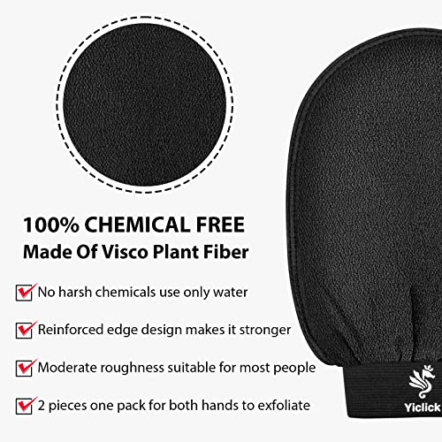 Koreanische Peeling-Handschuhe – 2 Stück, Peelinghandschuh für Bad – Peeling Handschuh Körperpeeling - 4