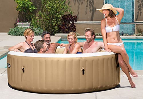 Intex Whirlpool Pure SPA Bubble Massage – Ø 216 cm x 71 cm, für 6 Personen, Fassungsvermögen 1.098 l, beige, 28428 - 4