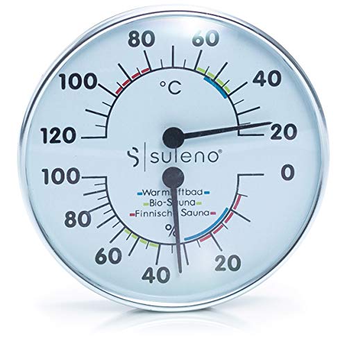 Für Sauna Klimamesser 2in1 Thermometer/Hygrometer Saunazubehör Klimastation 