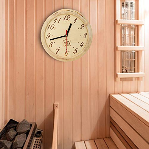 Einfache Lesen und Aufhängen Wasserdicht Wanduhr Zeituhr Sauna Zubehör 