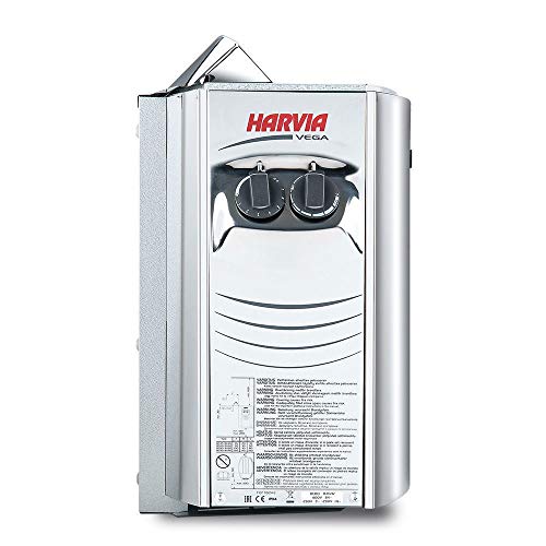 Harvia Vega Saunaofen – BC80 8,0 kW mit integrierten Steuergerät, Edelstahl - 3