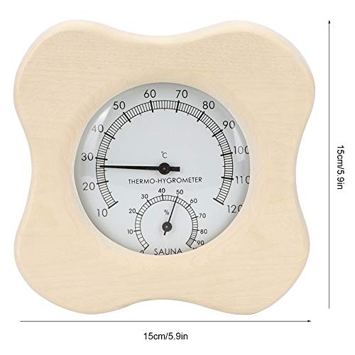 Mumusuki Sauna 2-in-1 Pflaumensorte Holz Thermometer Hygrometer - 2